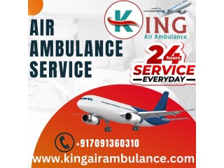 Modern ICU Air Ambulance Service in Visakhapatnam by King Air