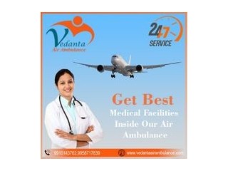 Hire Vedanta Air Ambulance Service in Varanasi with Updated Medical Equipment