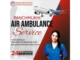 Hire ICU-Enabled Panchmukhi Air Ambulance Services in Kolkata with Medical